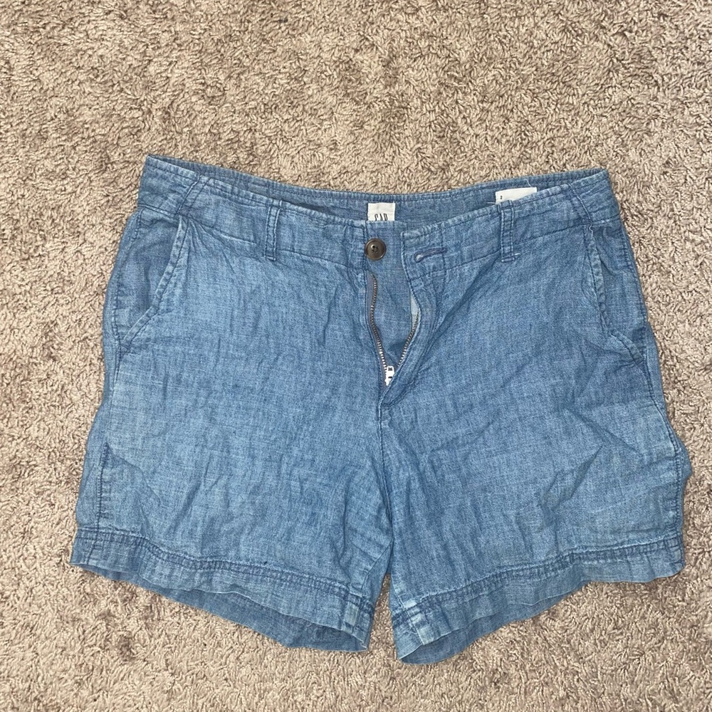 Denim Lightweight Washed Gap Shorts